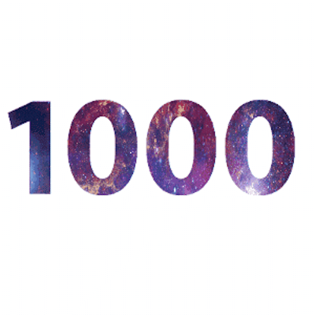 Цифра 1000